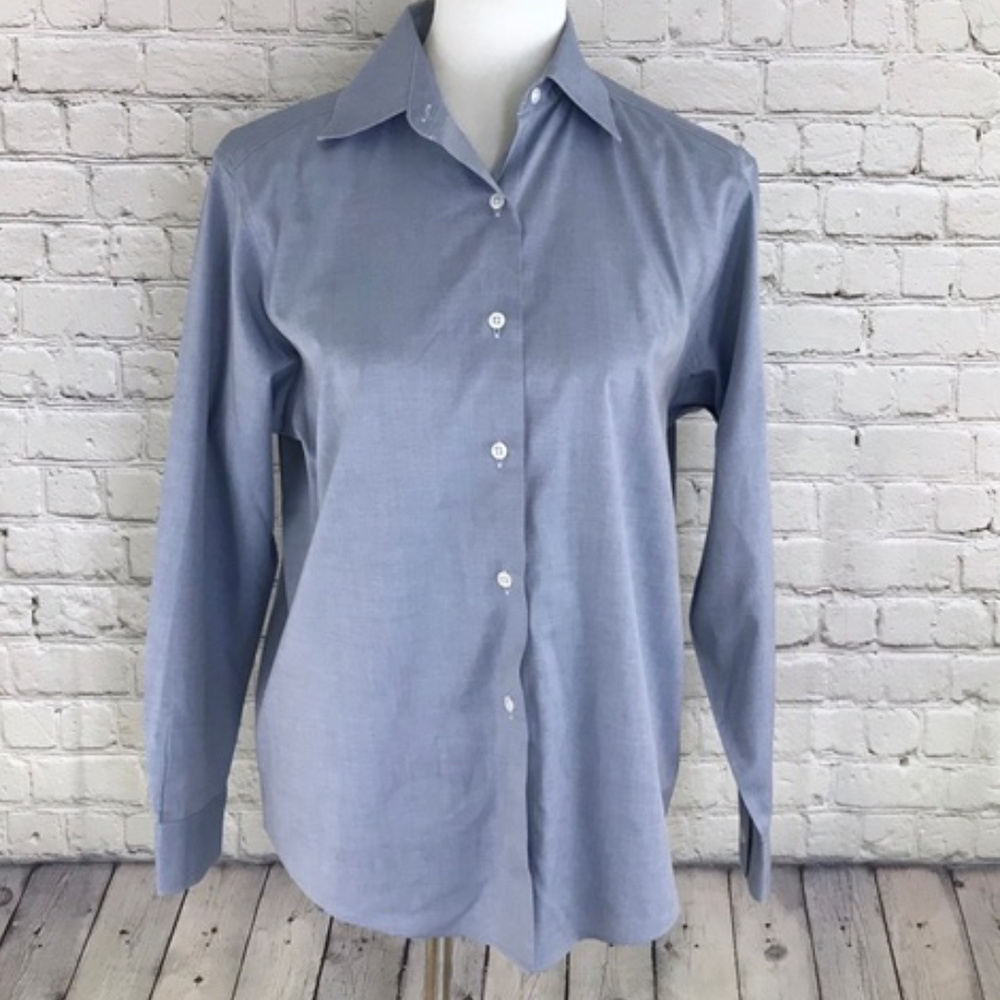 Talbots Wrinkle Resistant Chambray Button Down - image 5